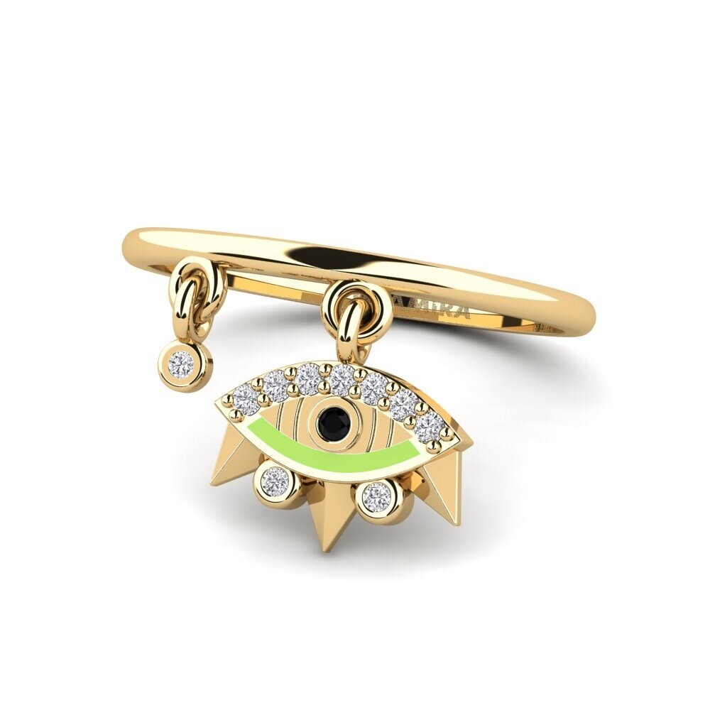 Schwarzer Diamant Ring Scudo