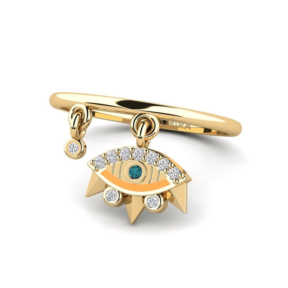 Blauer Diamant Ring Scudo