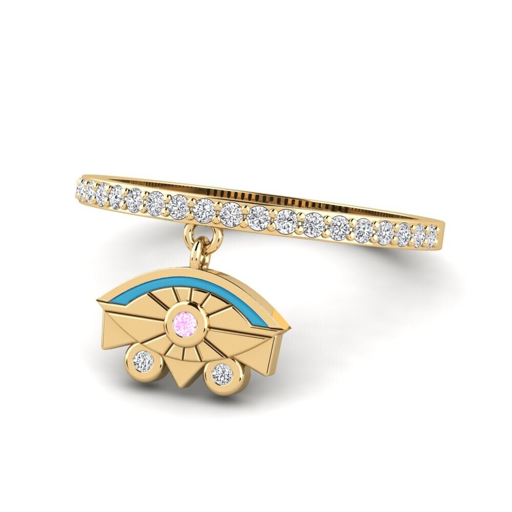 Rosa Saphir Ring Scut