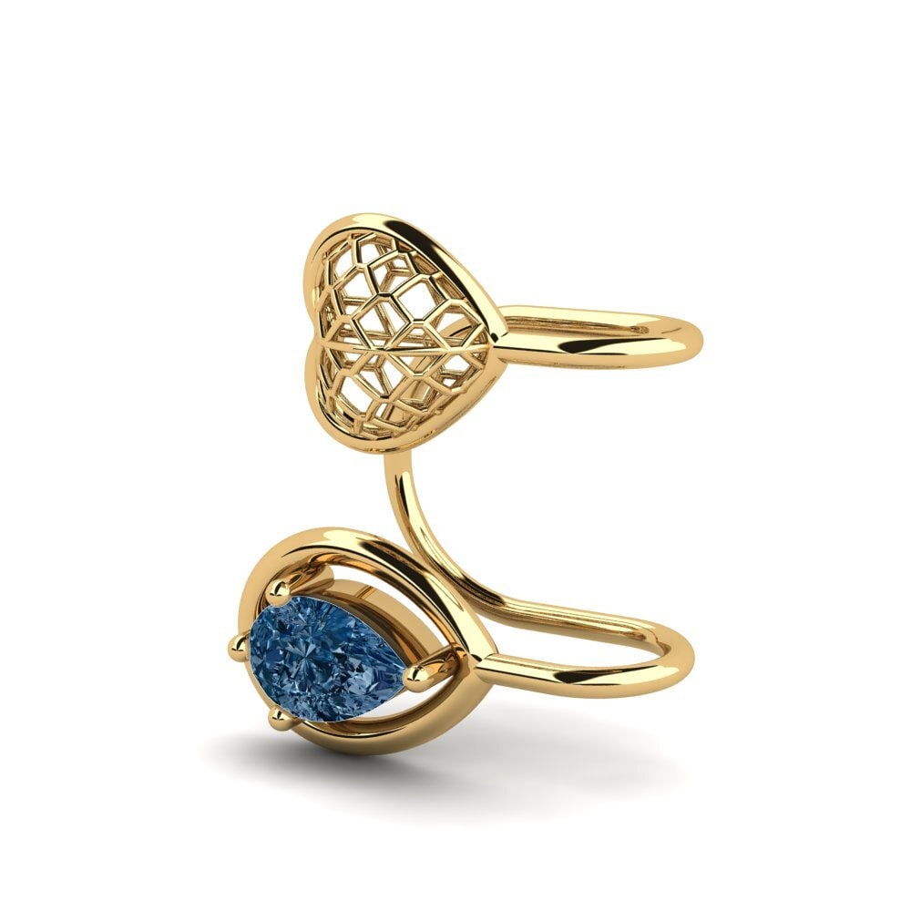 Pera Diamante Azul Pendiente de mujer Searles