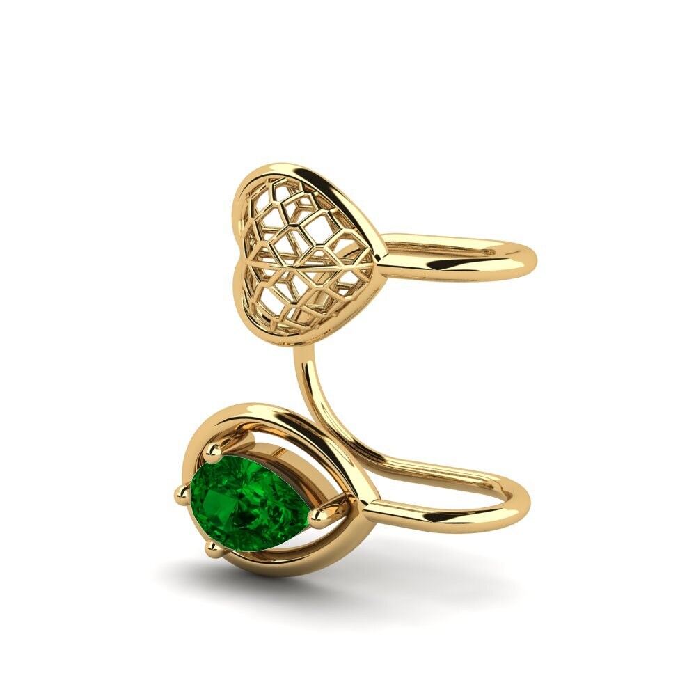 Pera Circonita Verde Pendiente de mujer Searles