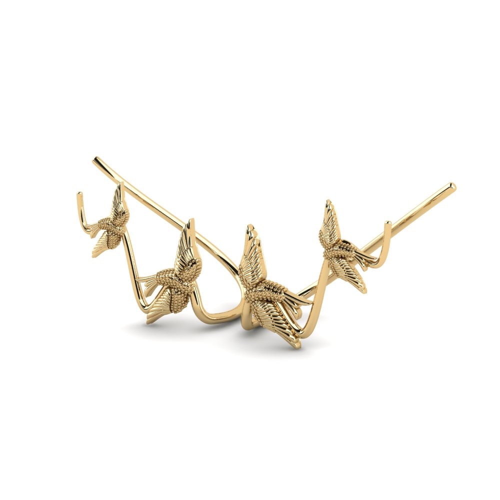 9k Oro Amarillo Pendientes Sediam