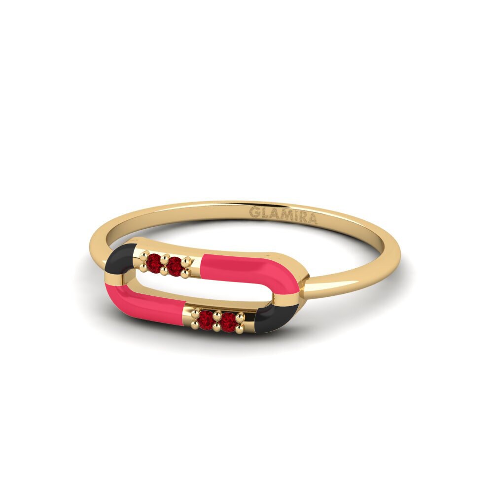 Roter Zirkonia Ring Sedocation