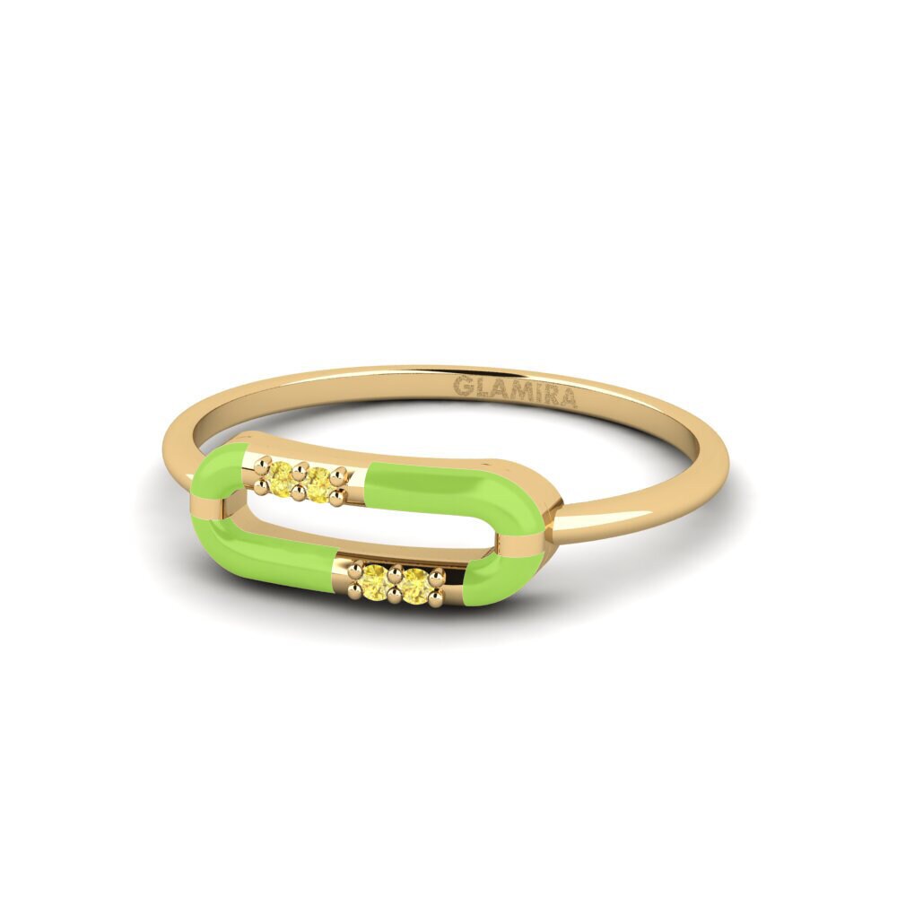 Saphir Jaune Bague Sedocation