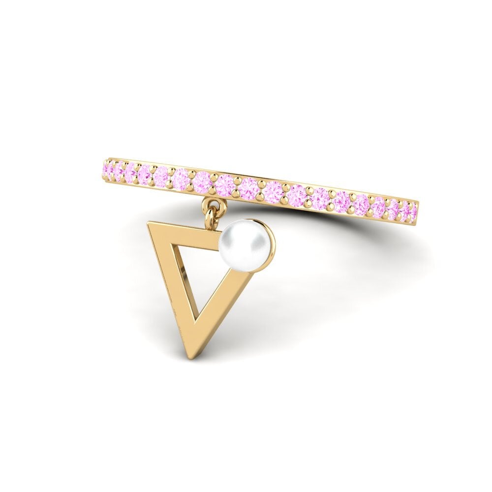 Zafiro Rosado Anillo Segada