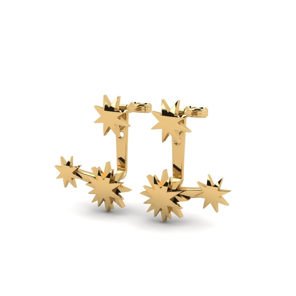 9k Oro Amarillo Pendientes Seguirest