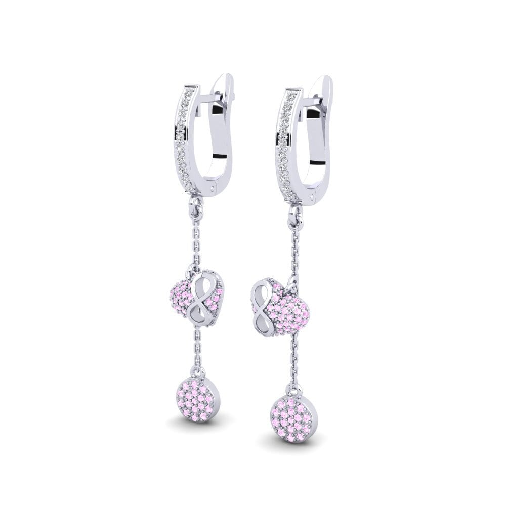 Pink Sapphire Women's Earring Seimbang