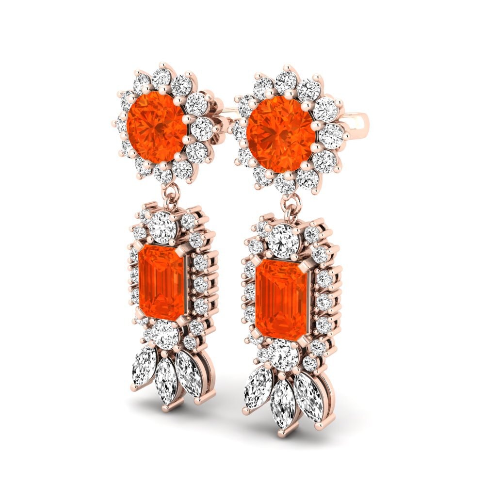 Fire-Opal Women's Earring Selethia