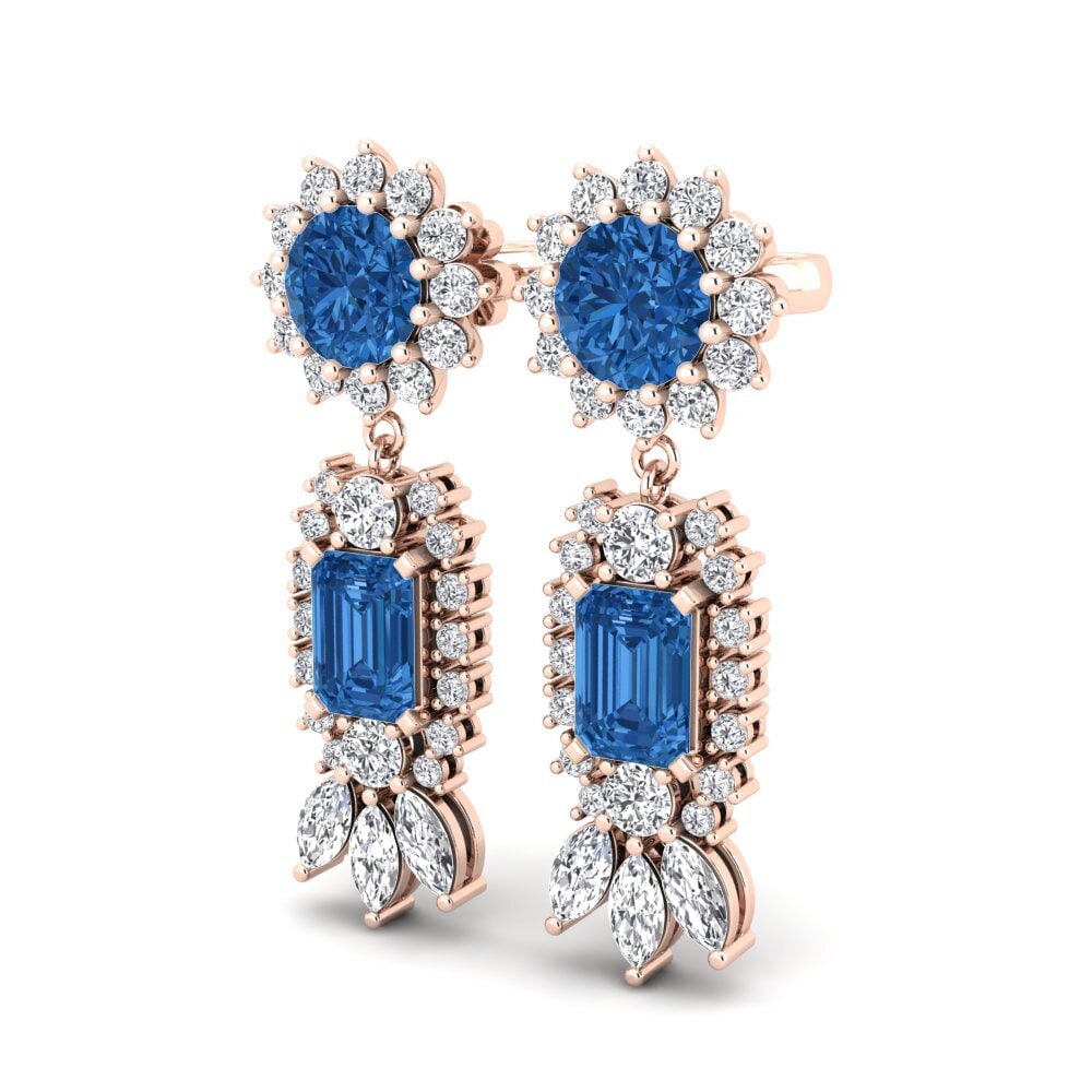 Dark Blue Zirconia Earring Selethia