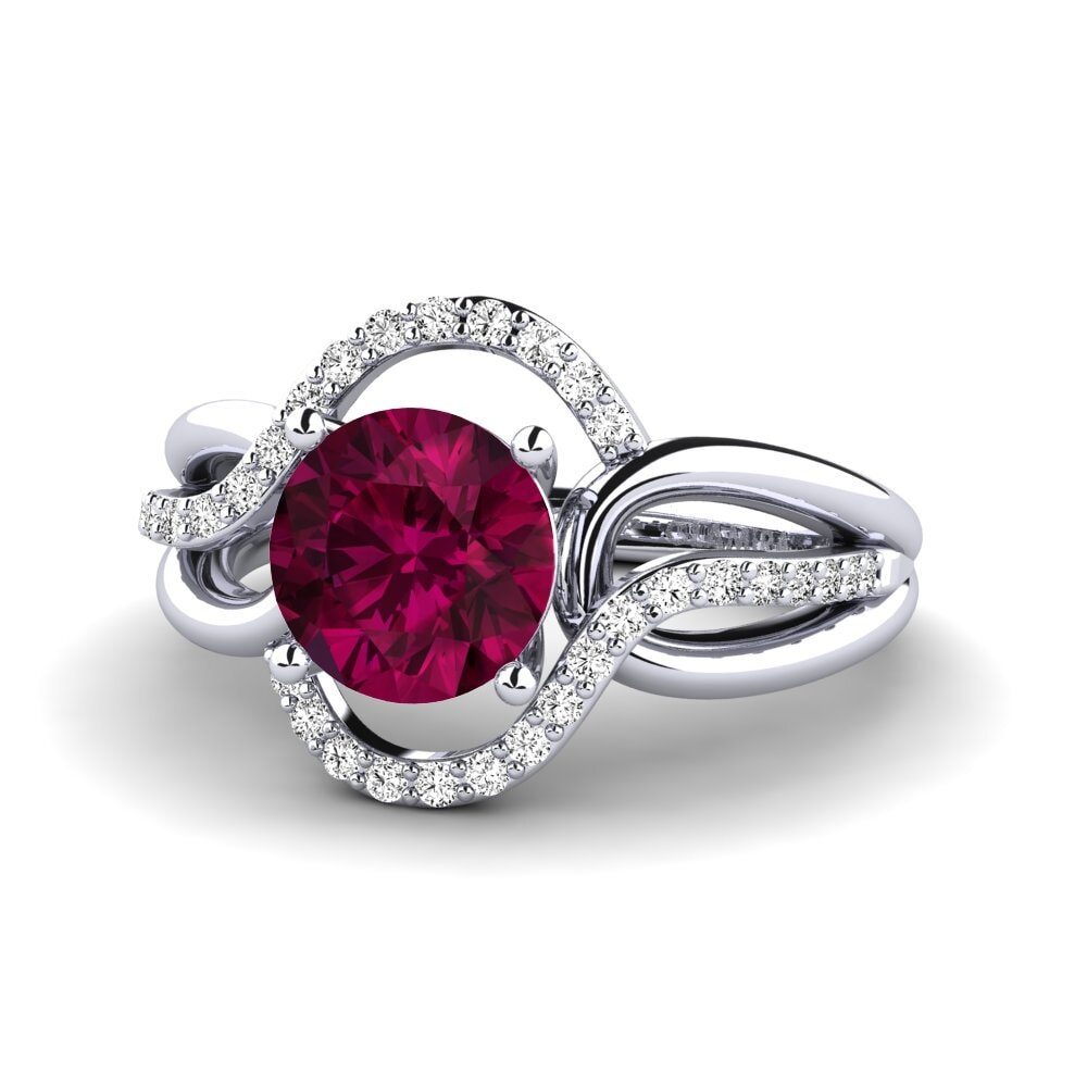 Rhodolite Garnet Women's Ring Selifig