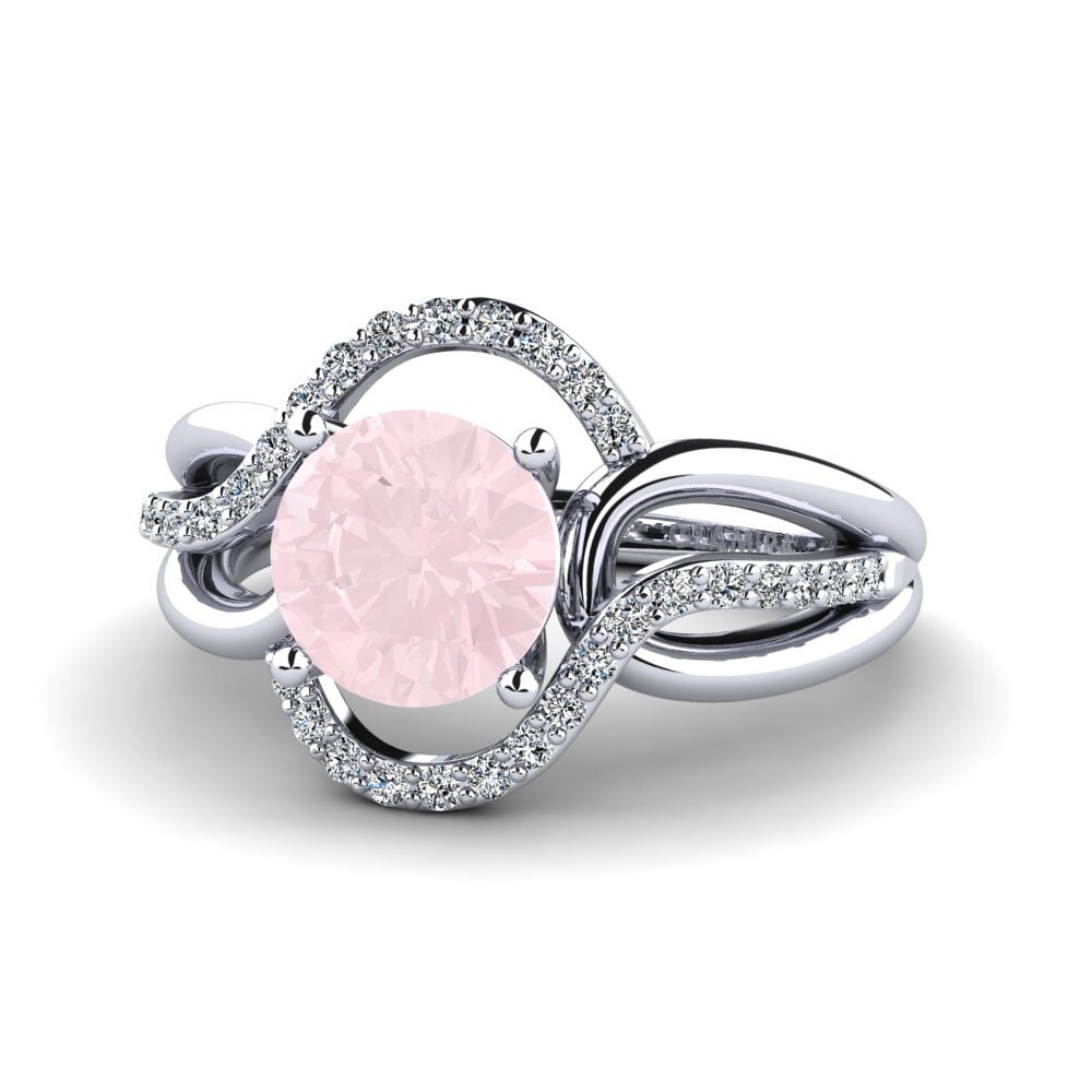 Rose Quartz Women's Ring Selifig