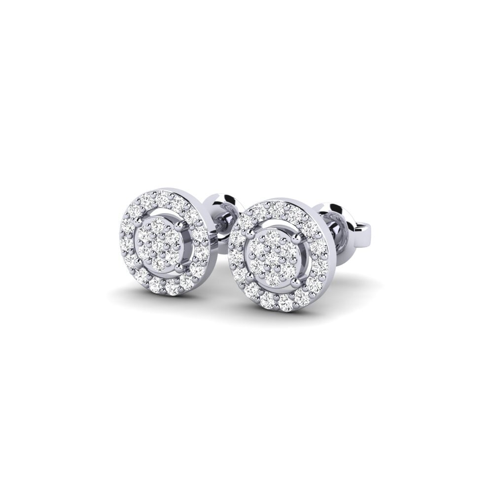 14ct White Gold Women's Earring Selyo