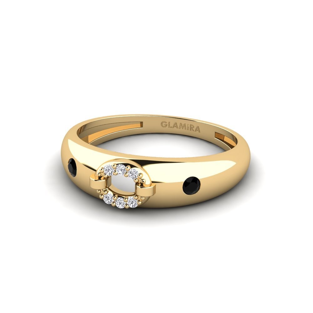 Zafiro negro Anillo Semayaw