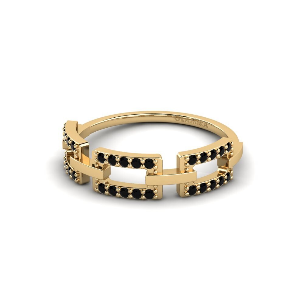 Zafiro negro Anillo Semvi