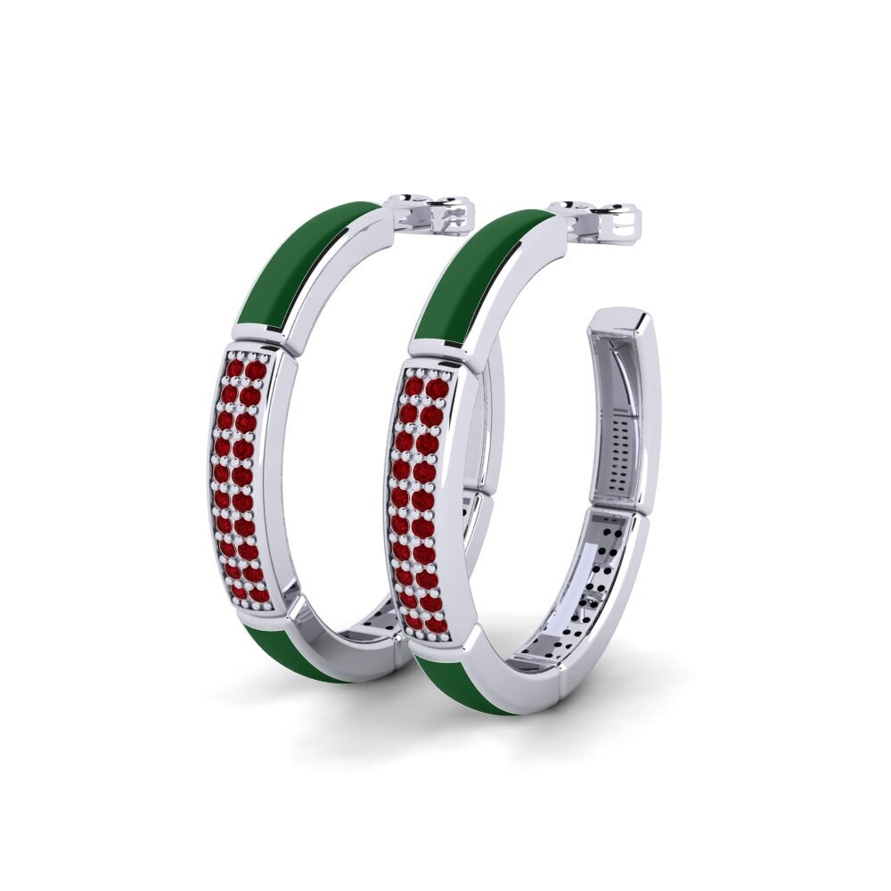 Red Zirconia Women's Earring Sena