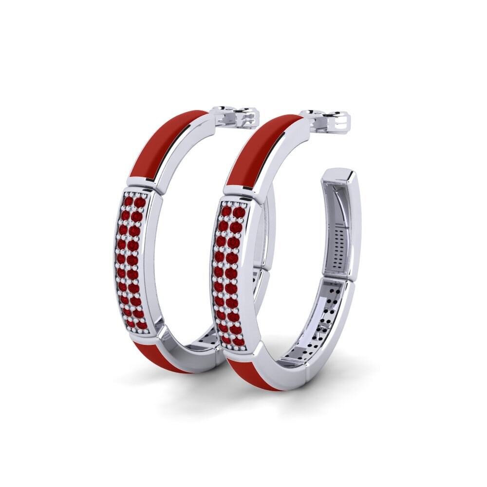 Red Zirconia Women's Earring Sena