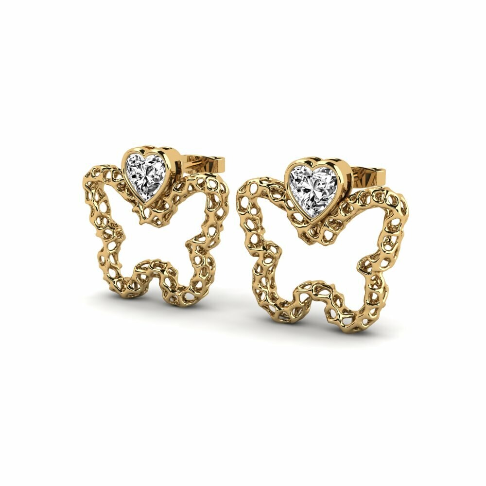 Moissanite Boucle d'oreille femme Senneyom