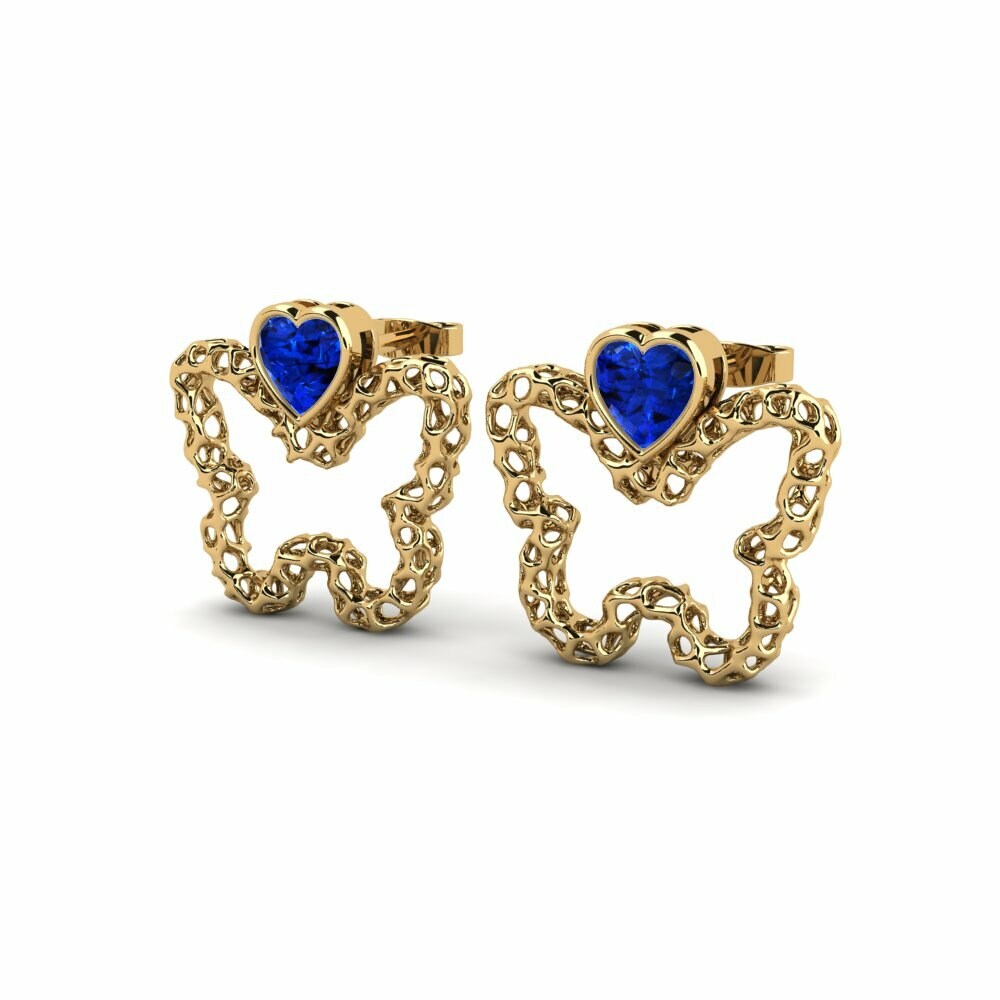 Sapphire (Lab Created) Women's Earring Senneyom