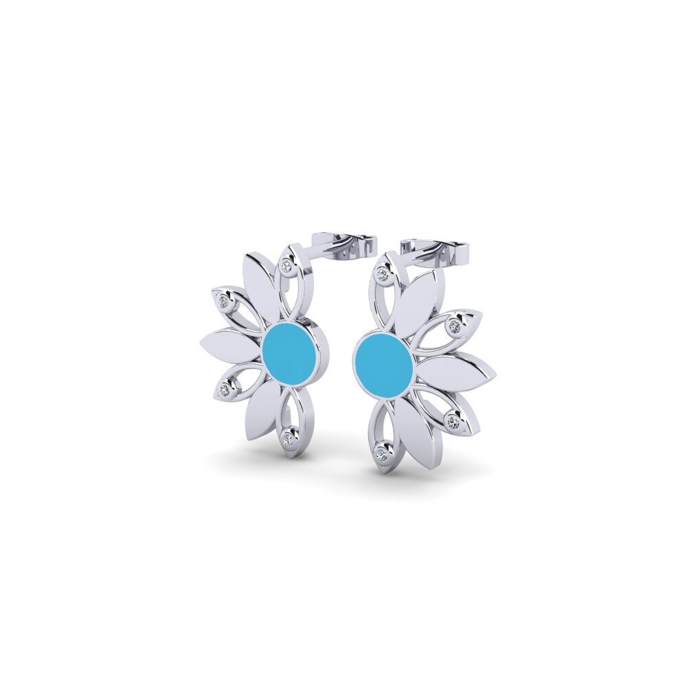 950 Platin Damen ohrring Sensible