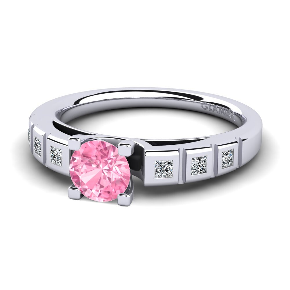 Zafiro Rosado Anillo de compromiso Sensonia