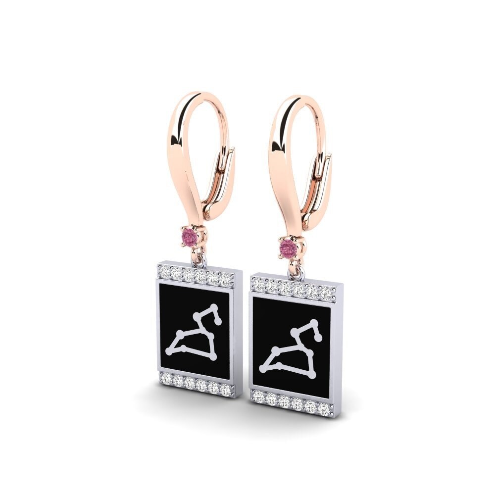 Grenat de Rhodolite Boucle d'oreille femme Sensoxar - Leo