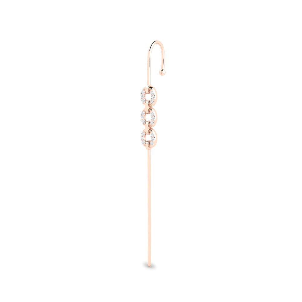 9ct Rose Gold Ear Piercing Senyum