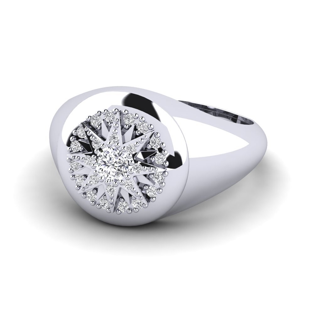 Diamante cultivado en laboratorio Anillo Senzauscita