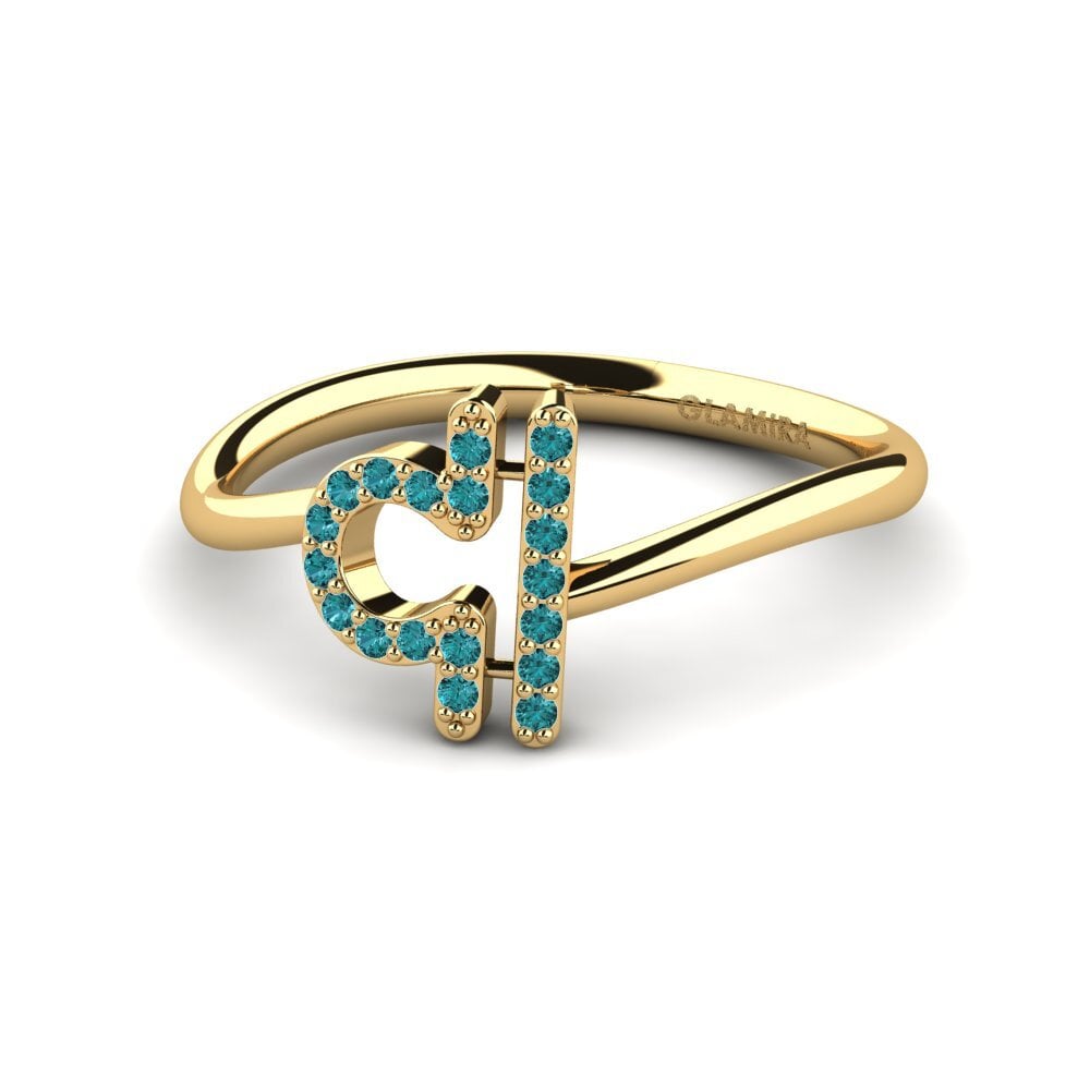 Diamante Azul Anel Seona - Libra