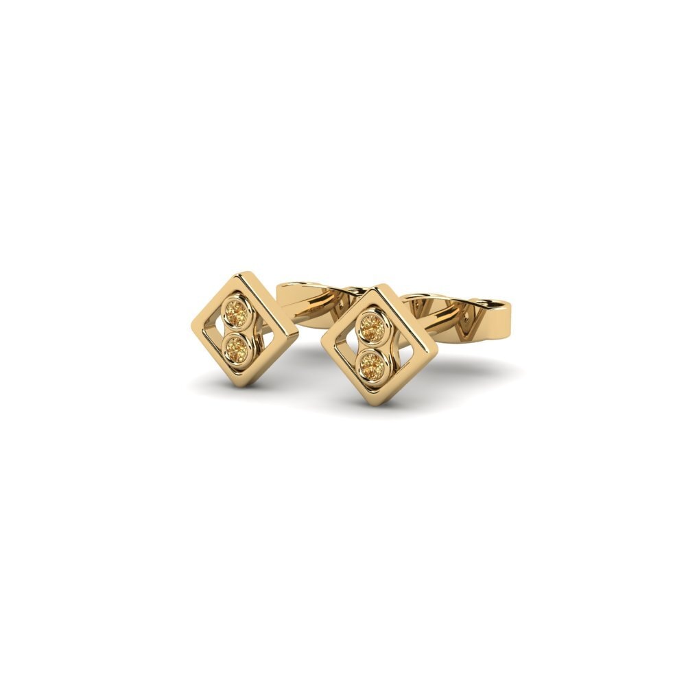 Diamant Brun Boucle d'oreille femme Serfdom