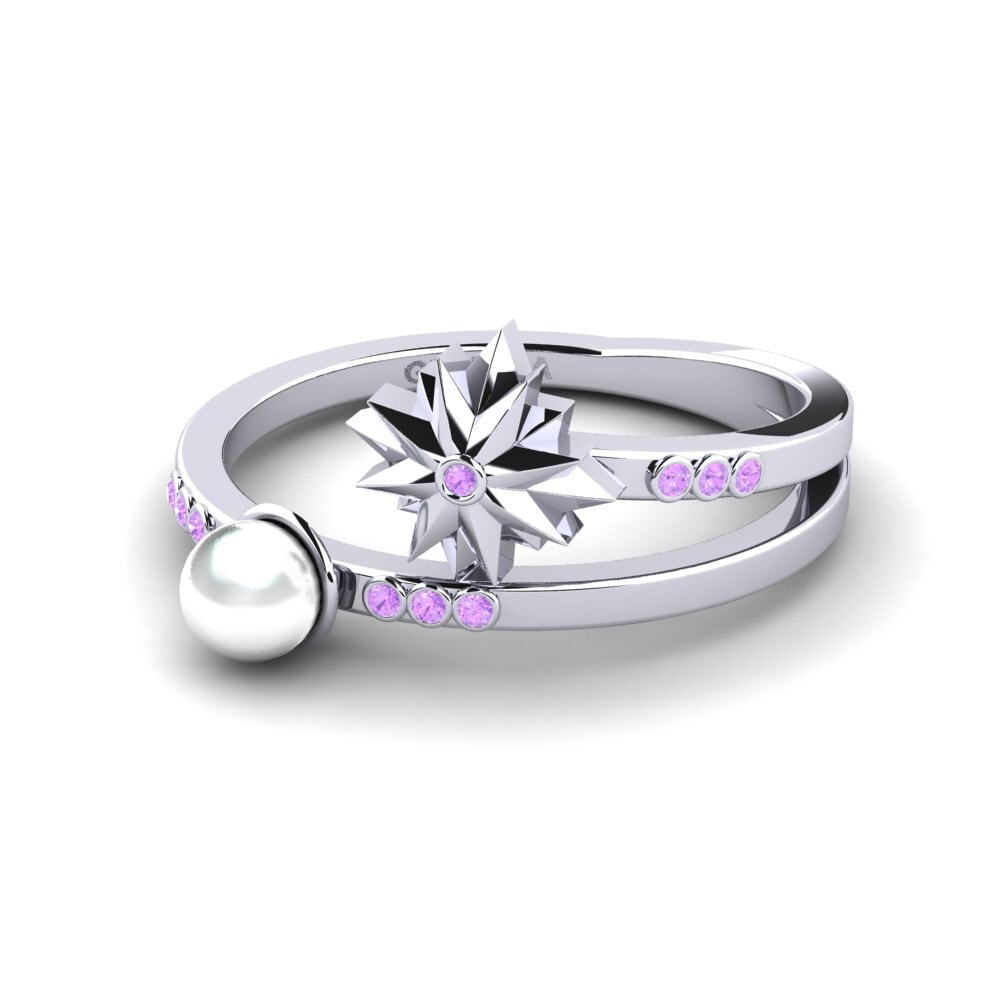 Amatista Anillo Serida