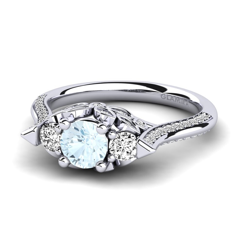 Aquamarine Engagement Ring Serifos