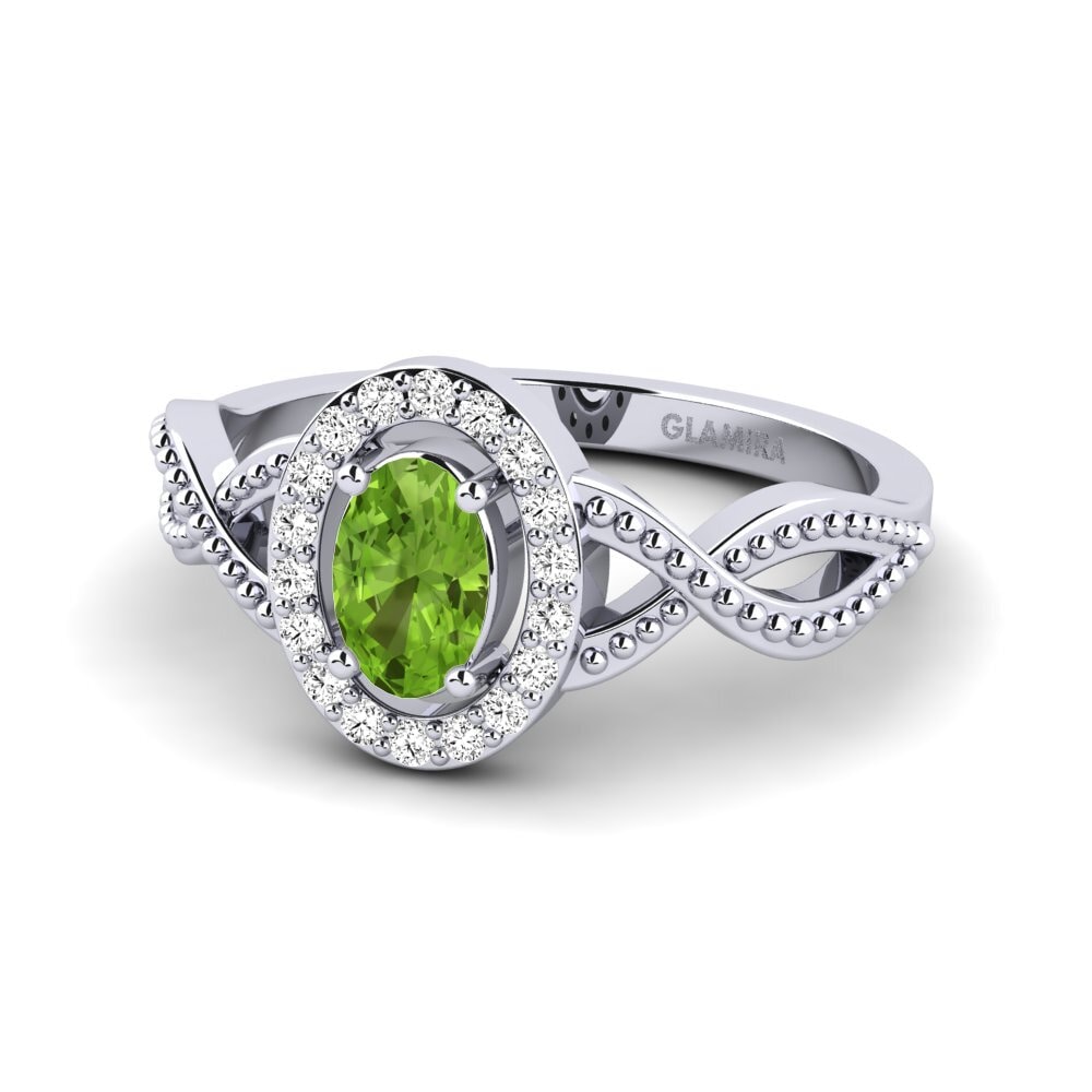 Peridoto Anillo de Mujer Seto