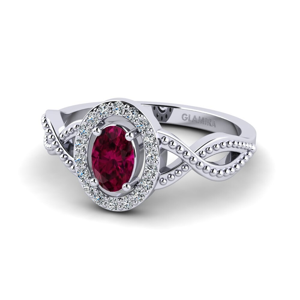 Rhodolite Garnet Women's Ring Seto