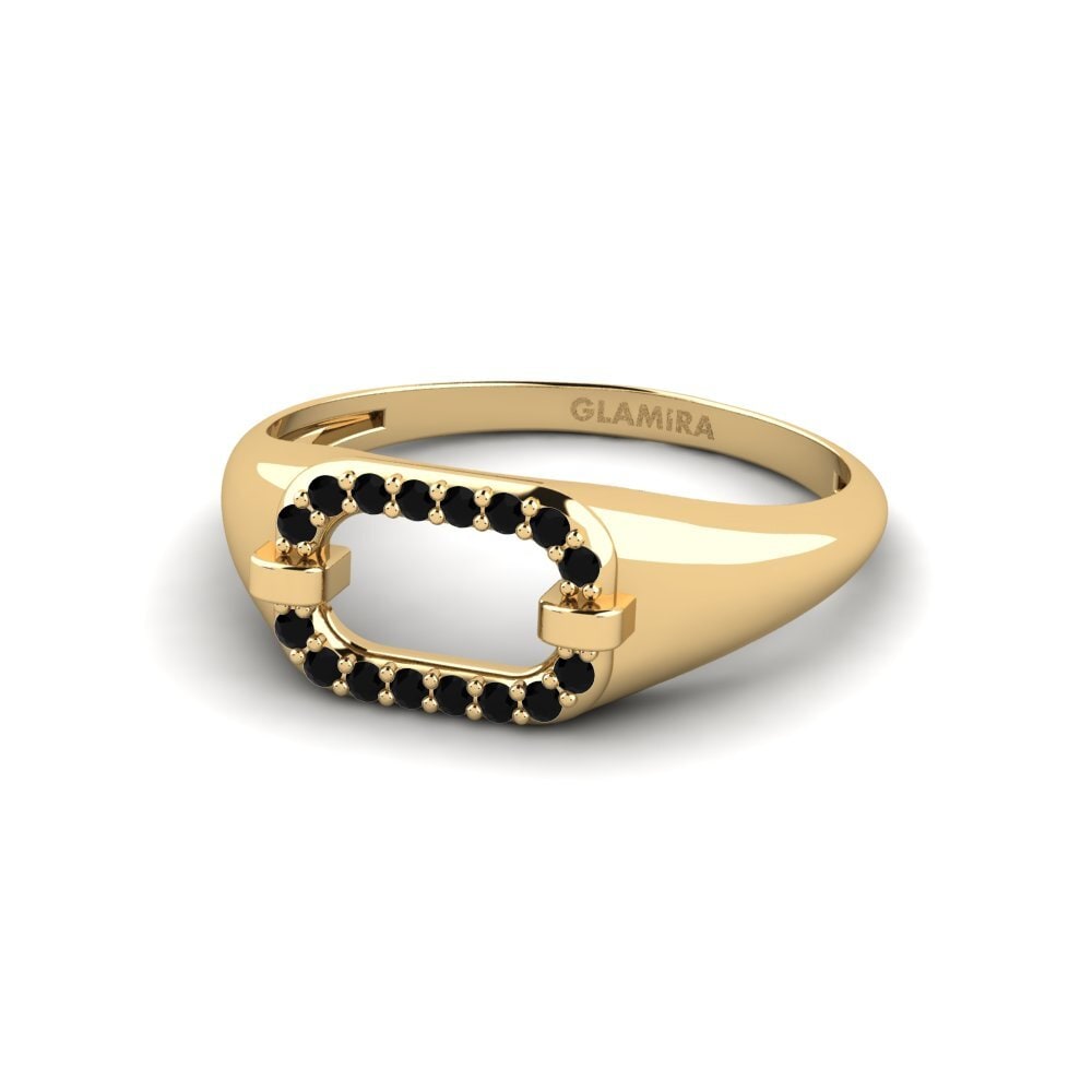 Zafiro negro Anillo Seuri