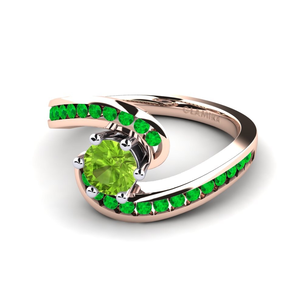 14k Rose & White Gold Engagement Ring Sevilla