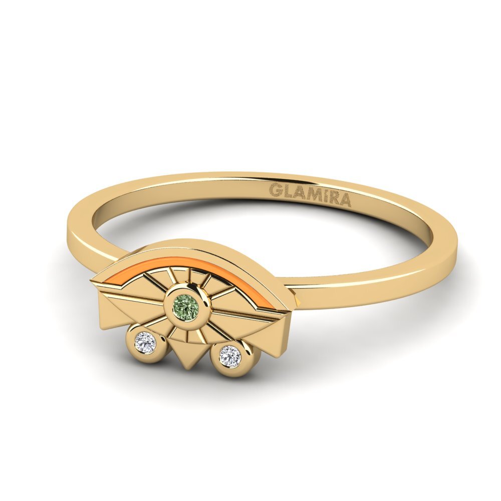 Grüner Diamant Ring Sgiath