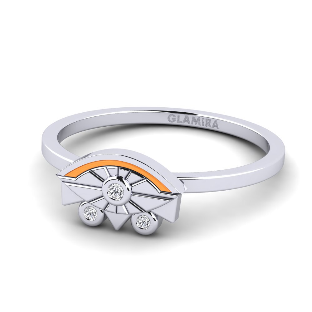 Weiß-Silber Ring Sgiath