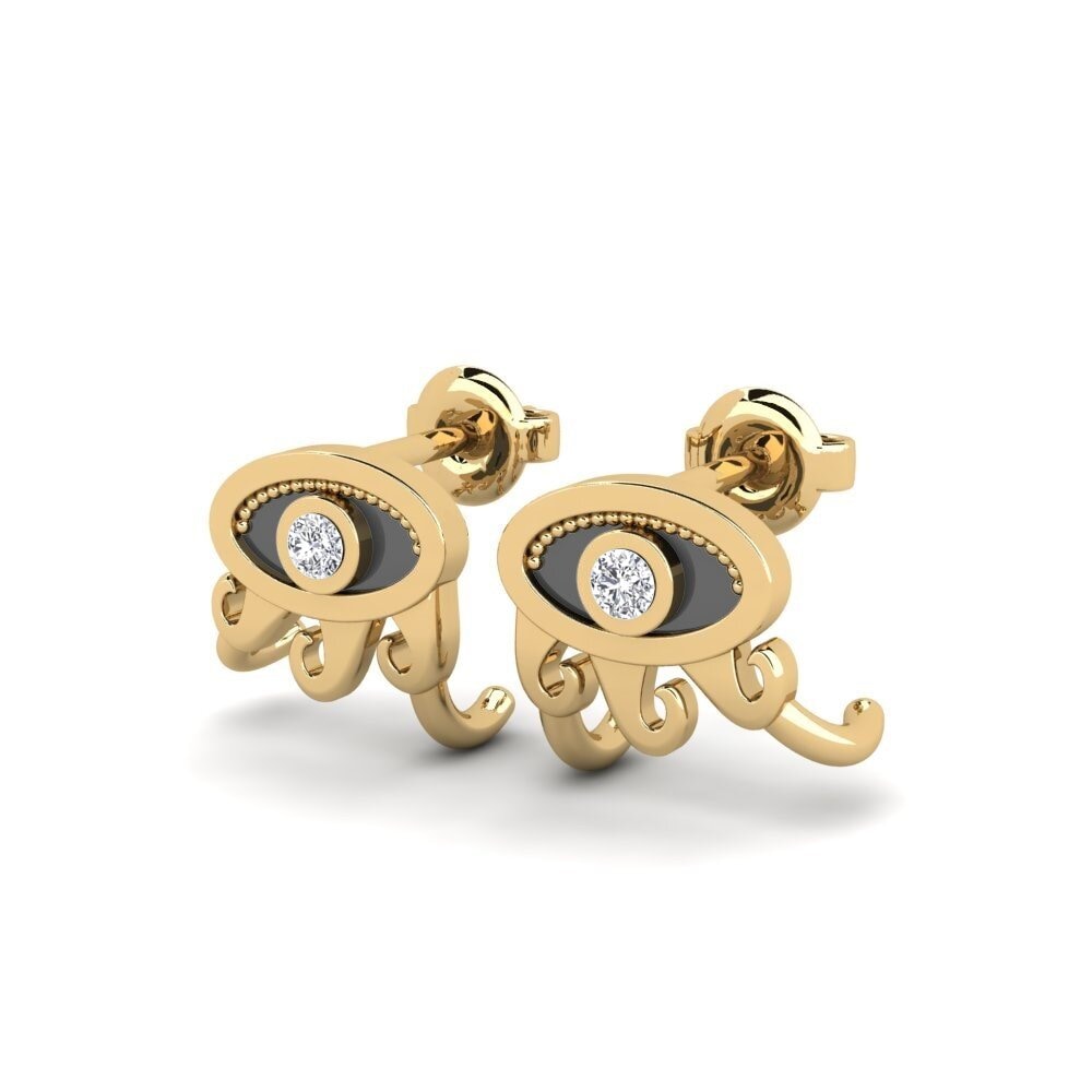 Diamant Boucle d'oreille femme Sgoilear