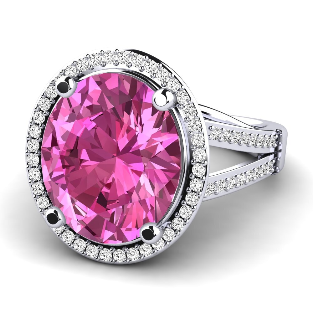 Topacio Rosa Anillo Shadia