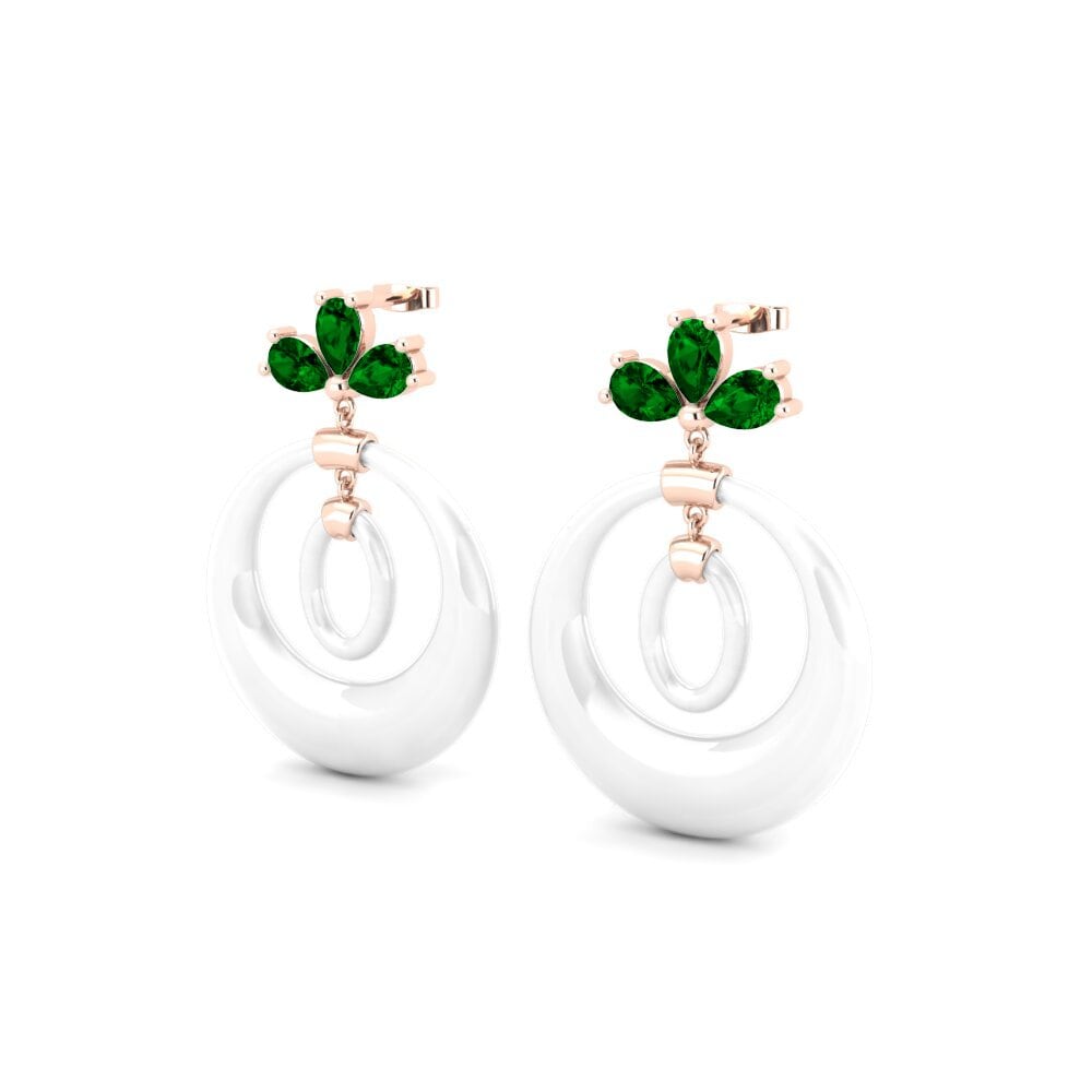 Pear Green Zirconia Women's Earring Shameka