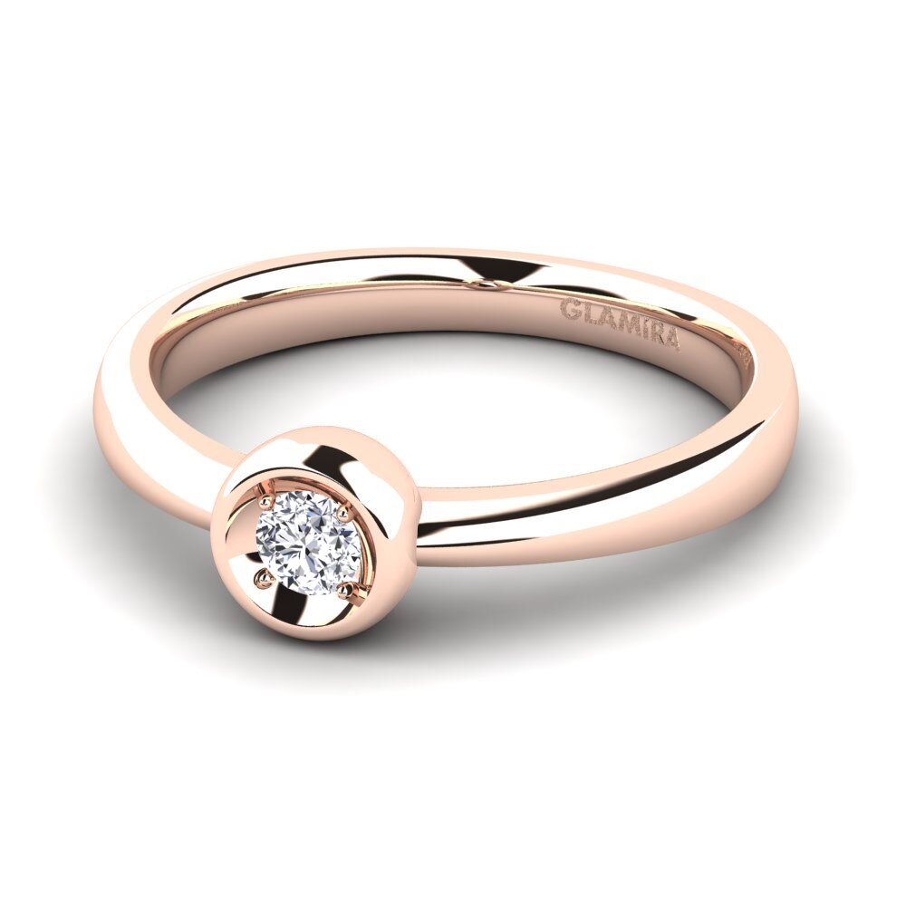 18ct Rose Gold Lab Grown Diamond Women's Ring Shamina
