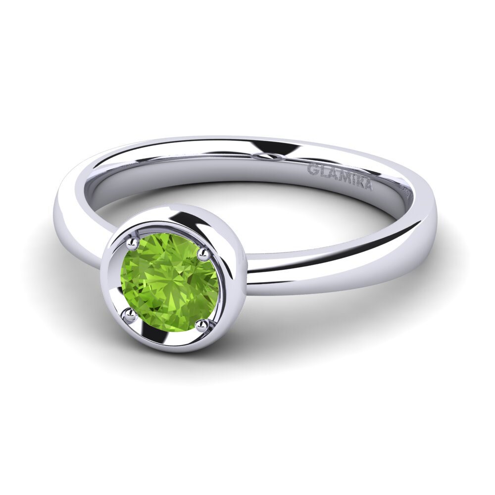 Peridot Engagement Ring Shamina 0.5 crt