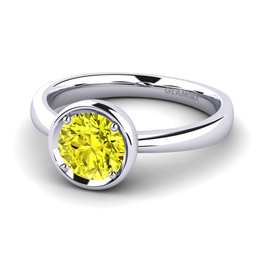 Yellow Diamond Engagement Ring Shamina 1.0 crt