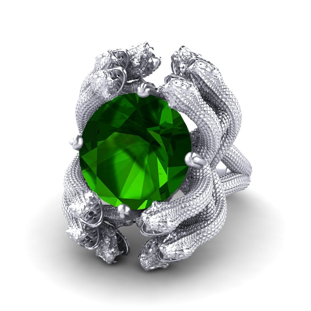 Turmalina verde Anillo Shandra