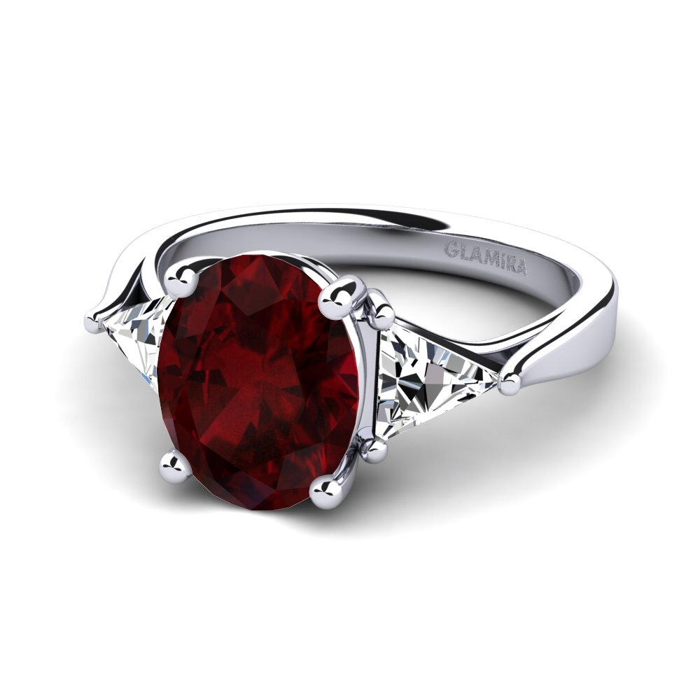 Garnet Engagement Ring Shanifa