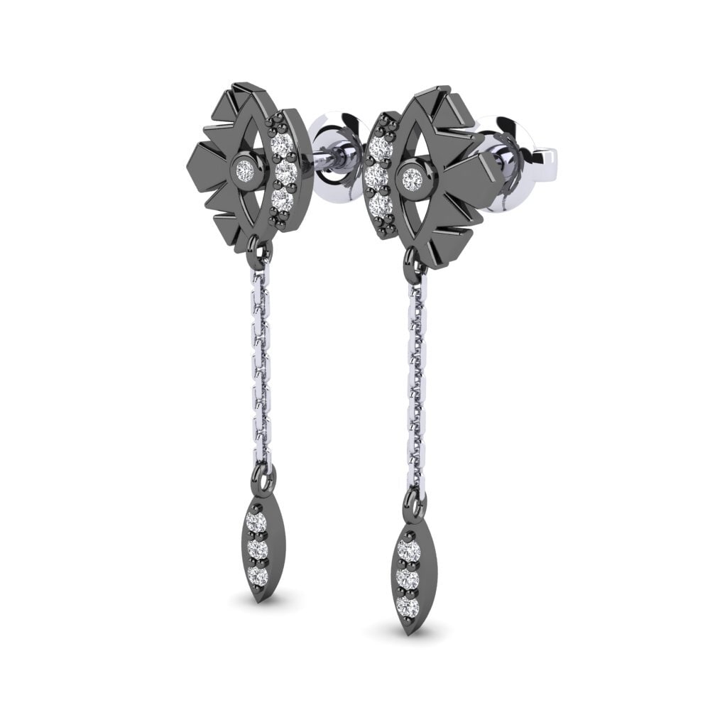 Diamant Boucle d'oreille femme Shansi - B