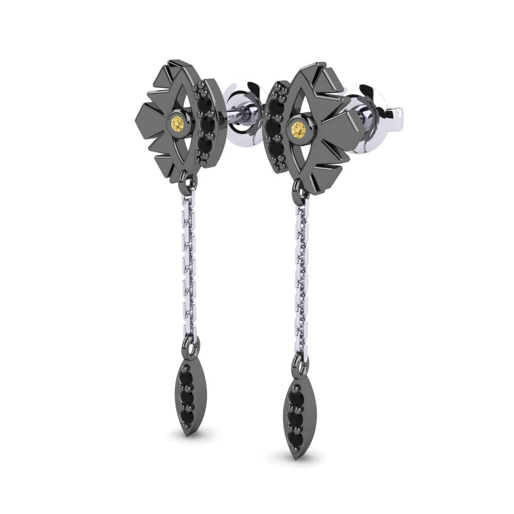 Yellow Diamond Women's Earring Shansi - B