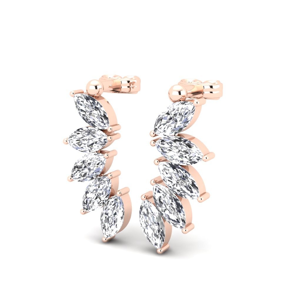 14k Oro Rosa Marquesa Pendiente de mujer Sharilyn