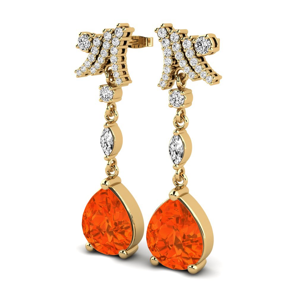 Fire-Opal Women's Earring Sharita