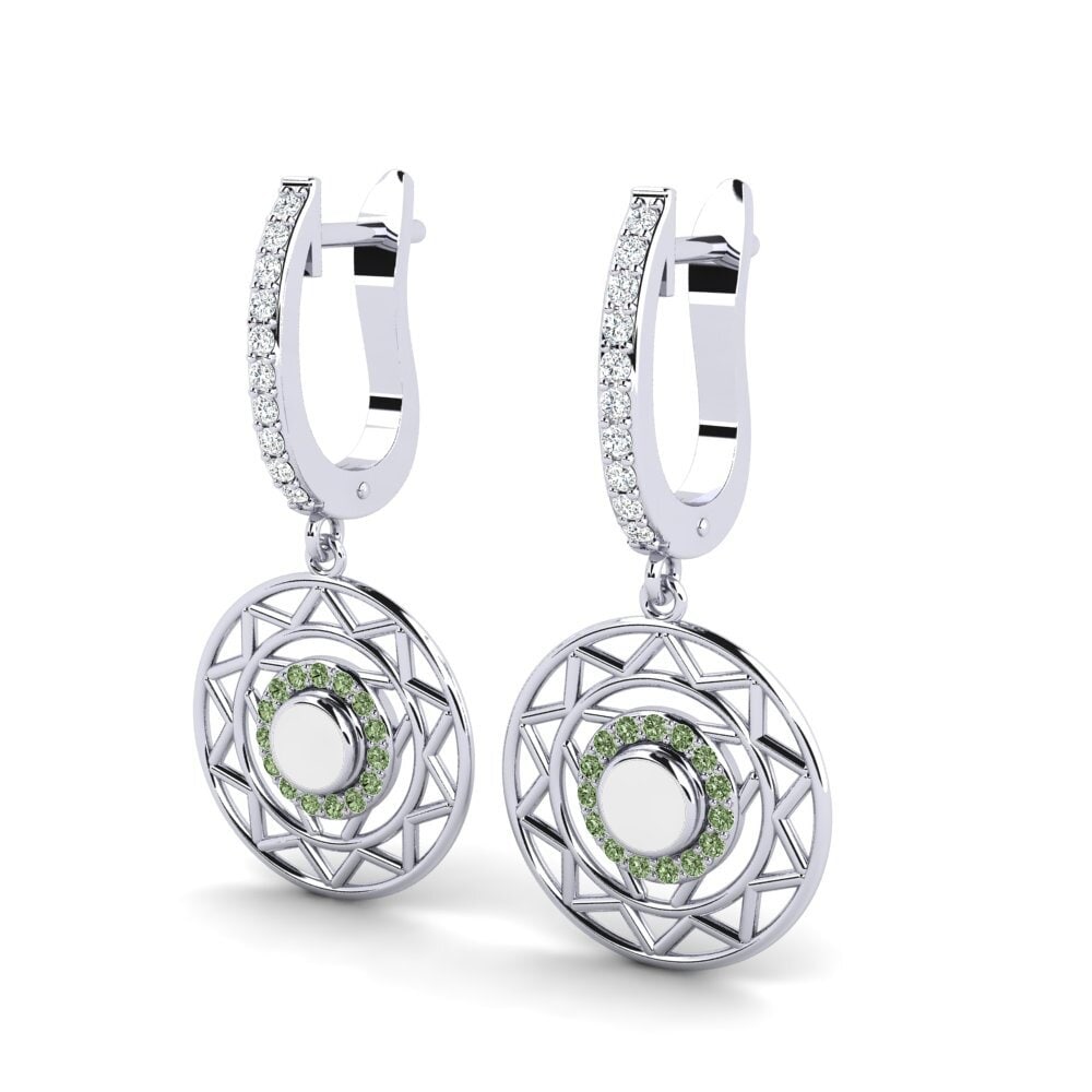 Diamante Verde Pendiente de mujer Sharleen
